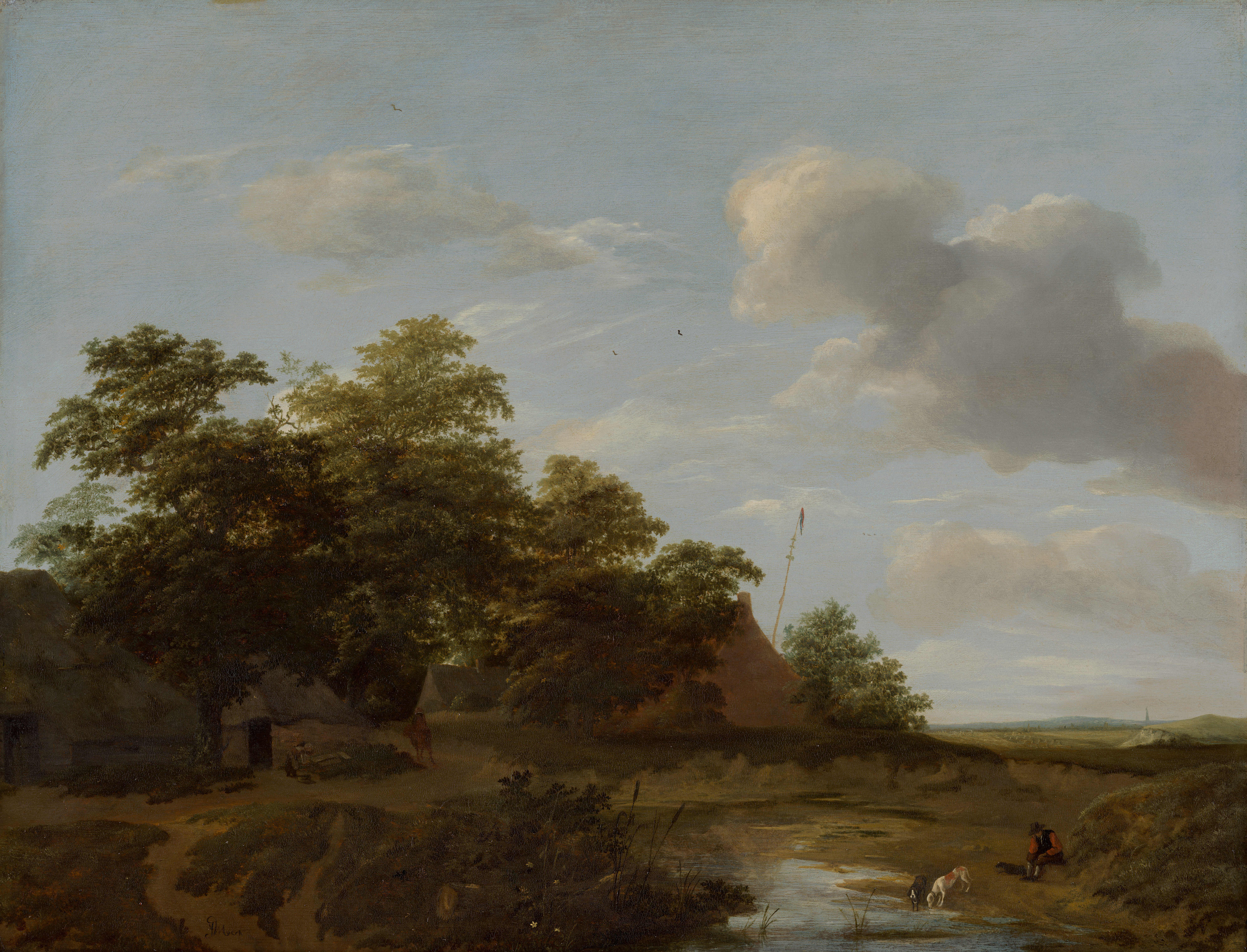 Jan_Vermeer_van_Haarlem_-_A_Farmstead_by_the_Dunes_-_809_-_Rijksmuseum