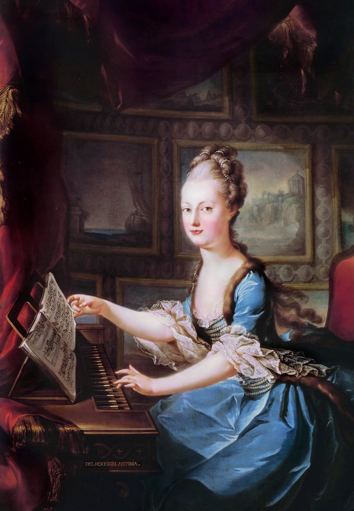 Franz_Xaver_Wagenschön_-_Erzherzogin_Maria_Antonia_am_Spinett