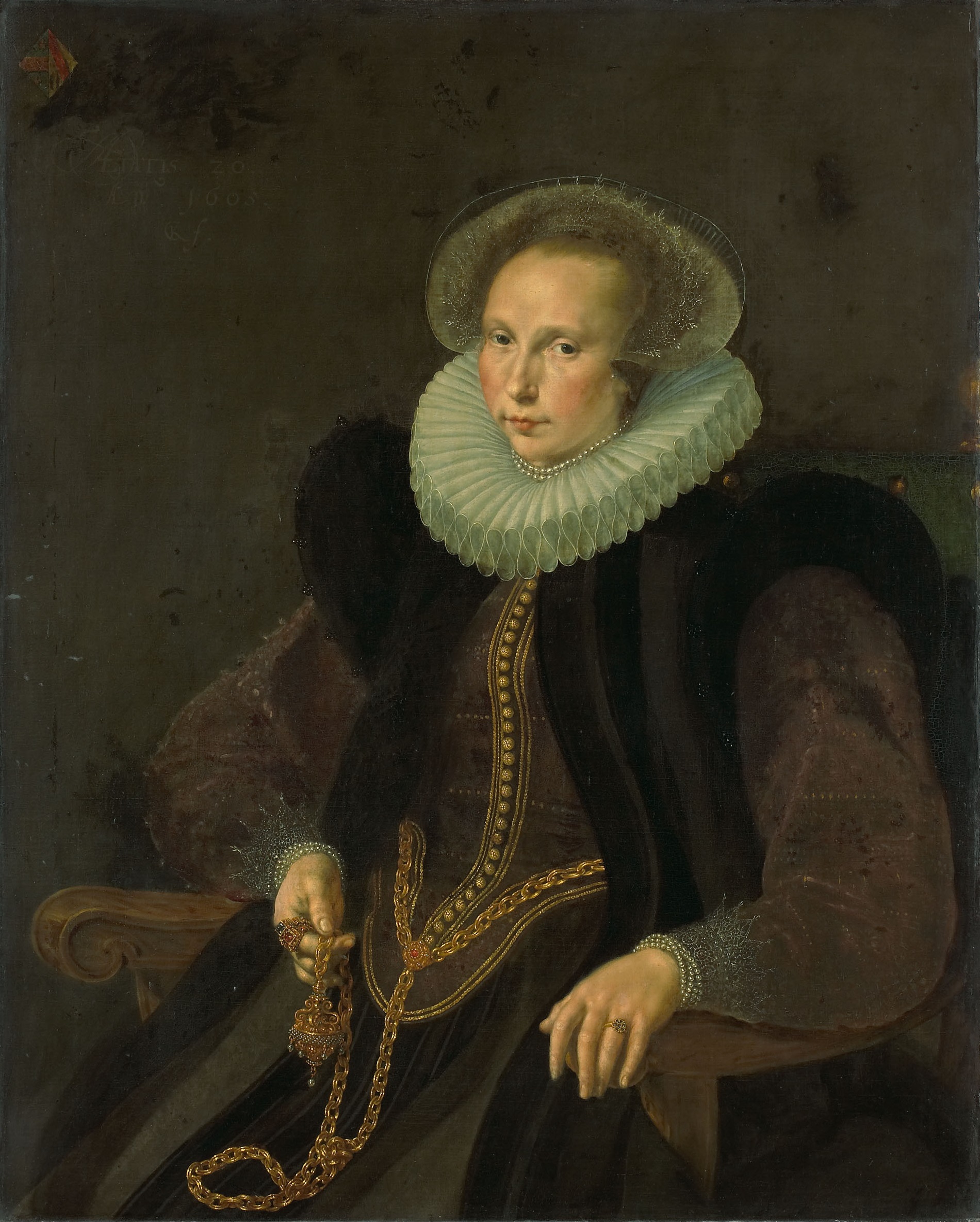 Griete Jacobsdr van Rhijn (1585-1652). Echtgenote van Jacob Cornelisz Banjaert, genaamd van Neck